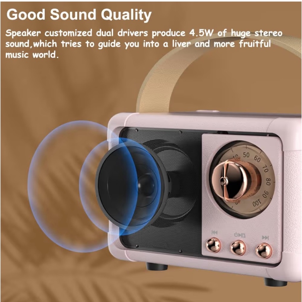 Retro portable Bluetooth speaker - Picture 5 of 9